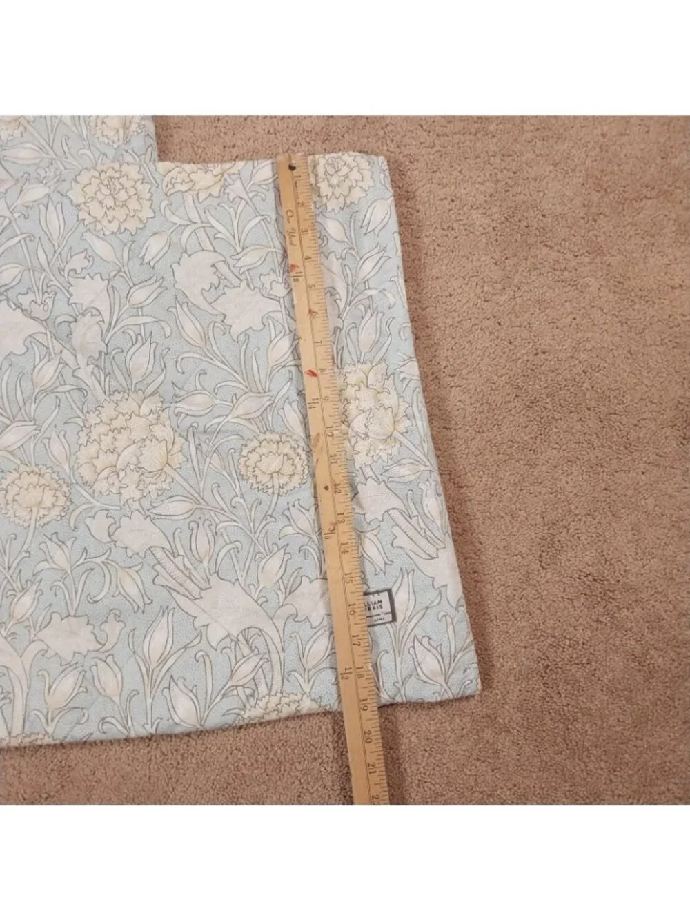 2 William Morris at Home Wild Tulip King Pillow Shams Duck Egg Blue & Yellow